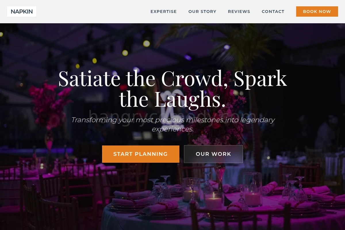 Napkin Event Planning