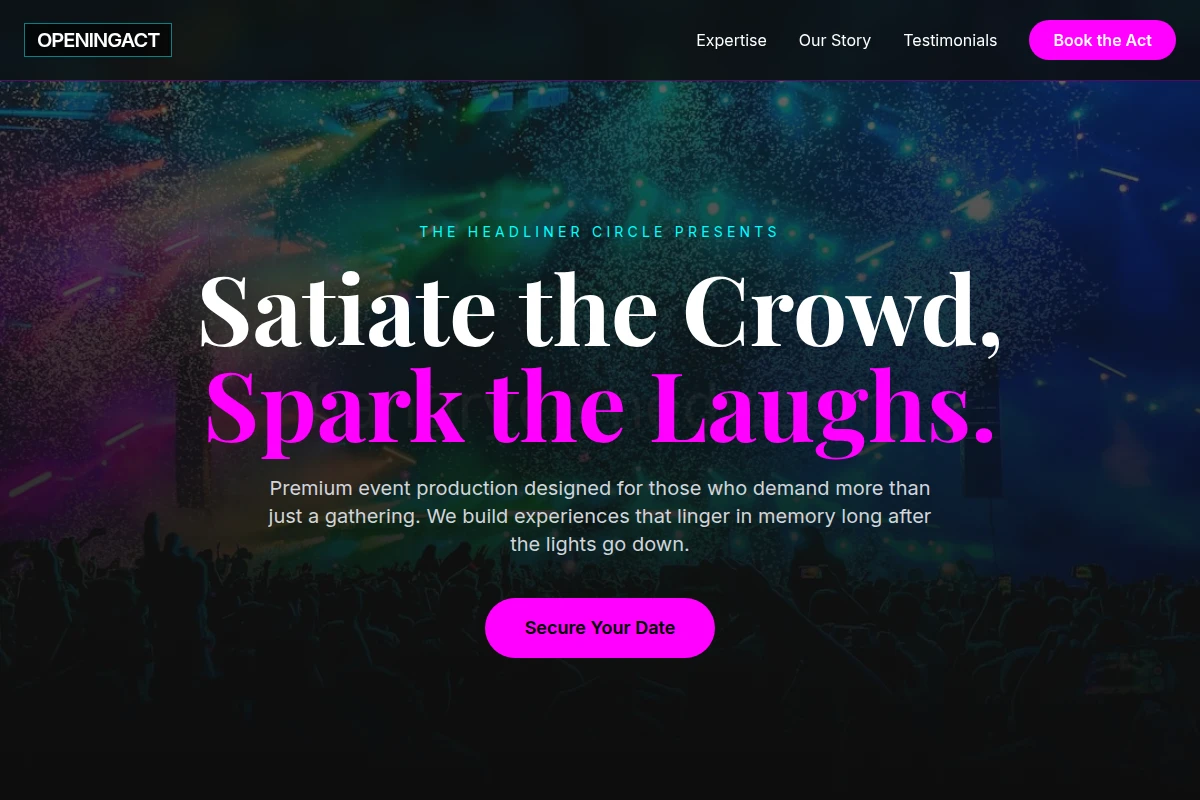 OpeningAct Event Planning